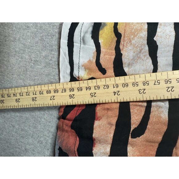 Ed Hardy Shirt Mens Medium Camp SS Tiger Stripe Print Button‎ Up Y2K NWT NEW - Picture 7 of 7